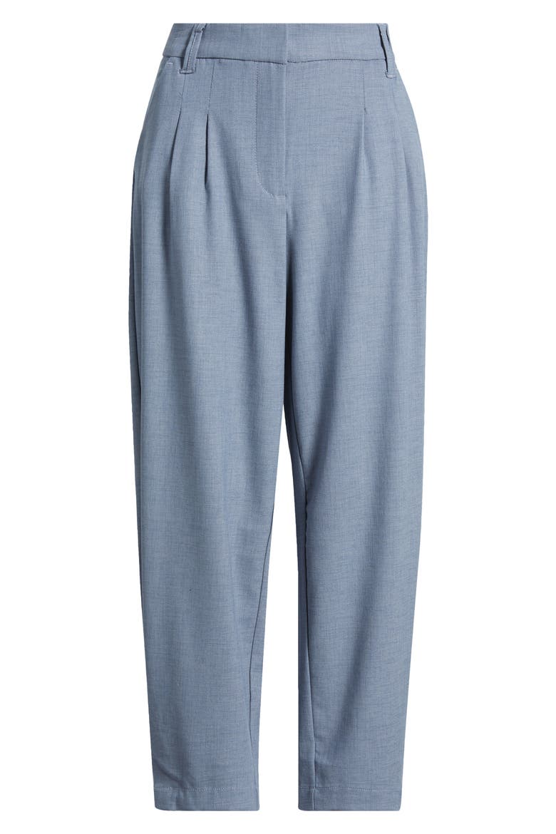 Skyrise Pleated Barrel Pants, Alternate, color, INFINITY BLUE