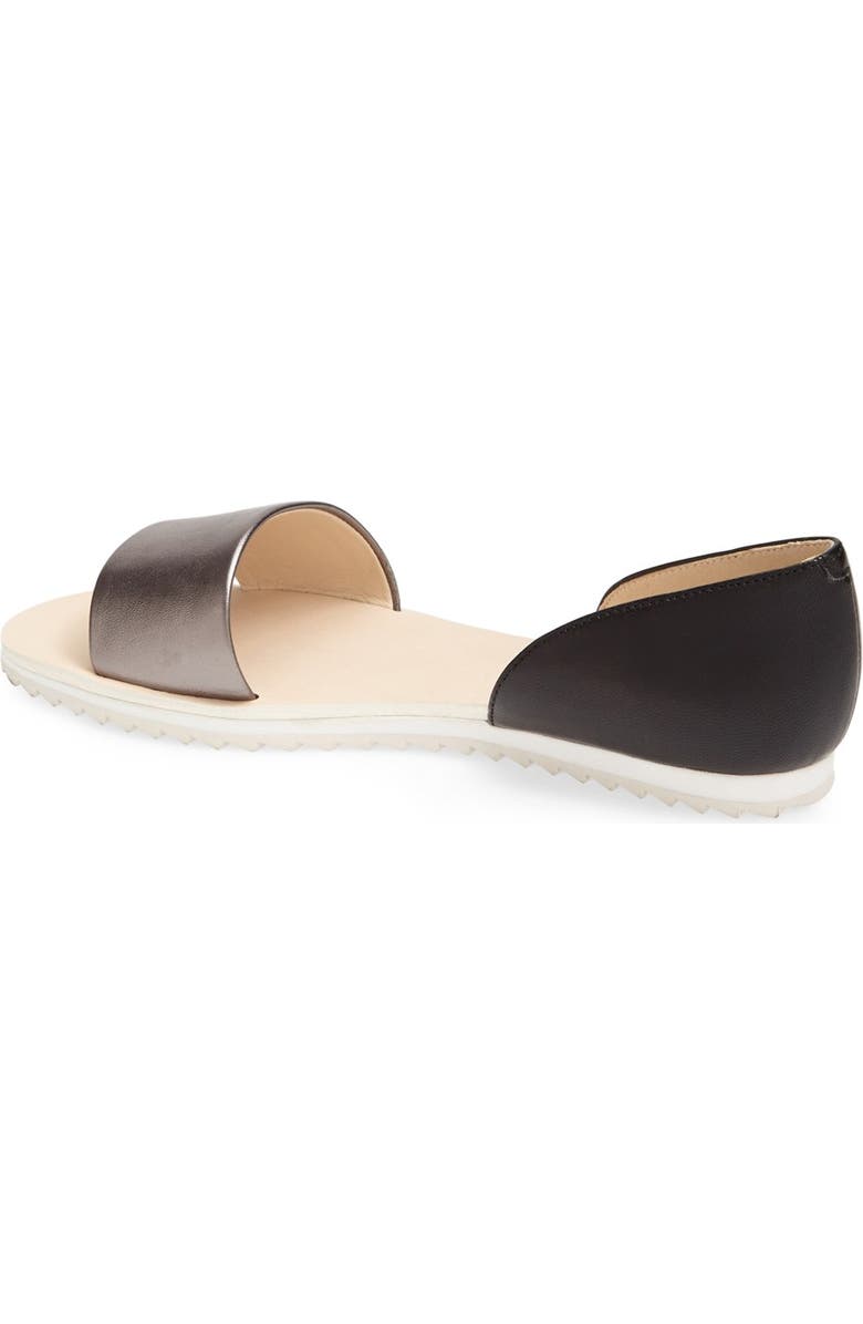 Nine West 'Qualify' d'Orsay Flat Sandal, Alternate, color,