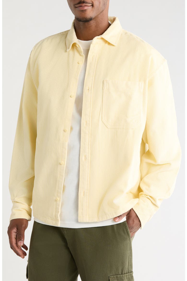 Martinez Cotton Corduroy Overshirt, Main, color, ALMOND CRISP