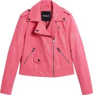Desigual Faux Leather Moto Jacket