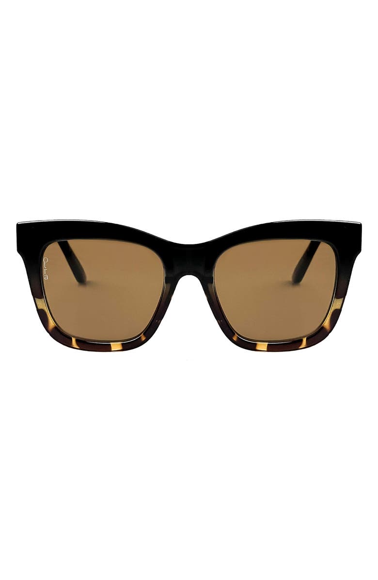 OTRA Irma Cat Eye Sunglasses, Main, color, Black To Tort/ Brown