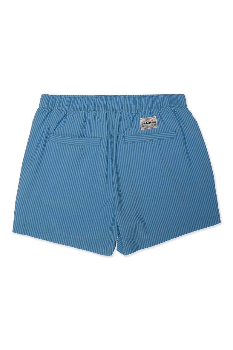 Mullet Seersucker Striped Swim Trunks, Alternate, color, BLUE