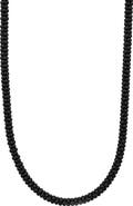 LAGOS Men's Matte Black Caviar Ceramic Beaded Necklace