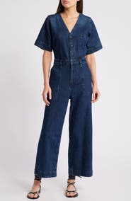 Rails Palisades Denim Utility Jumpsuit