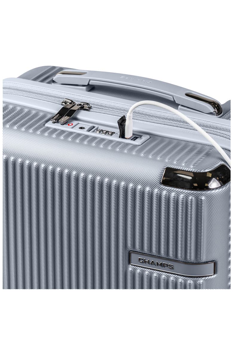 Legacy 3-Piece Hardside Luggage Set, Alternate, color, SILVER