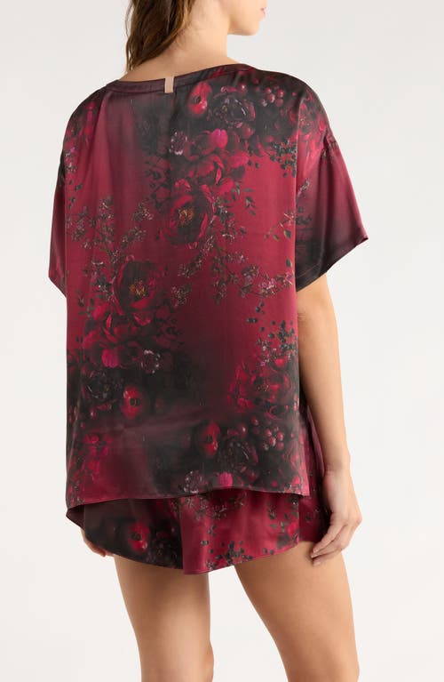 Lunya X Putnam Designs Washable Silk Short Pajamas In Red