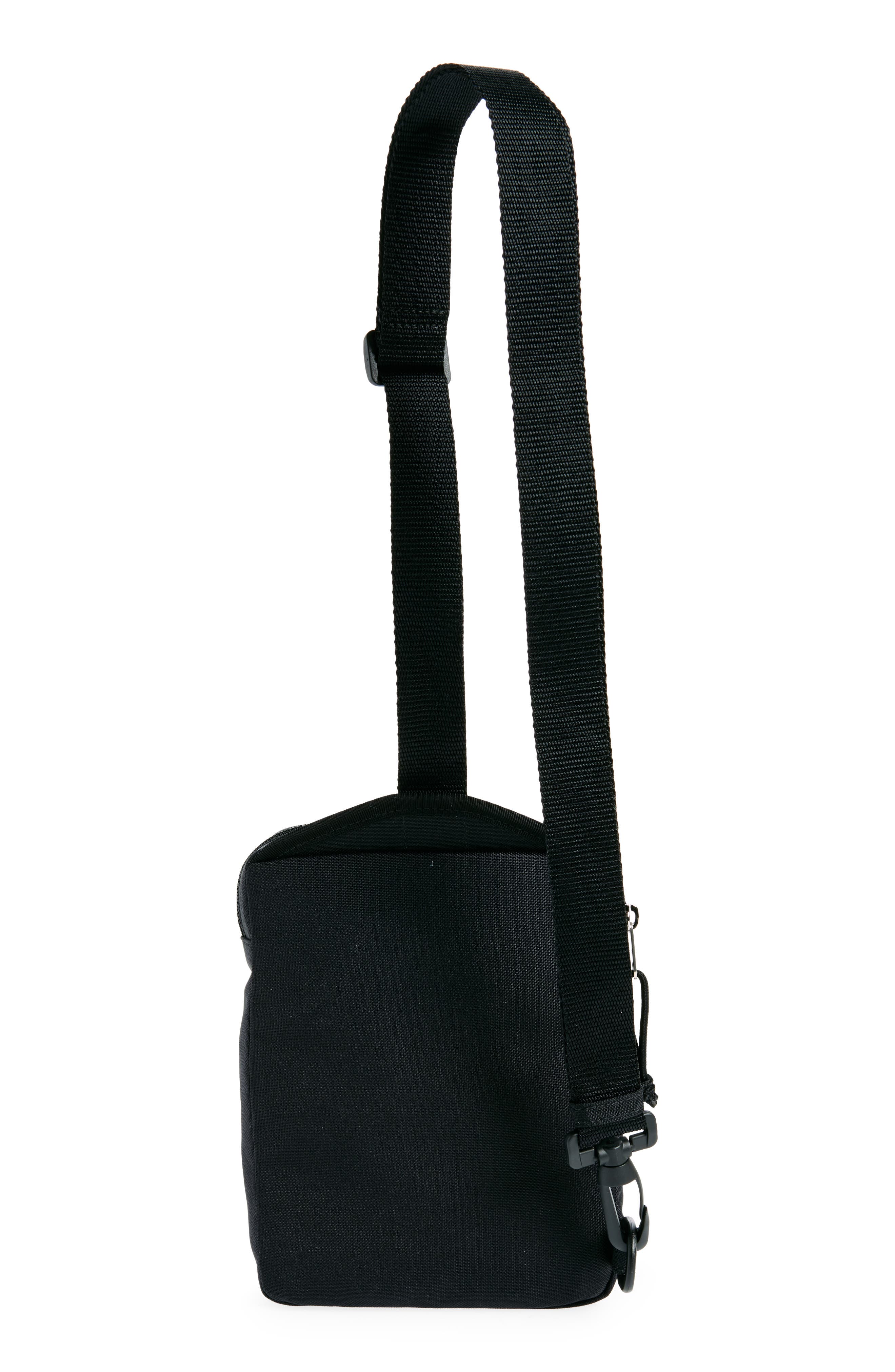 Balenciaga Explorer Political Stencil Logo Crossbody Messenger Bag, Alternate, color, Black