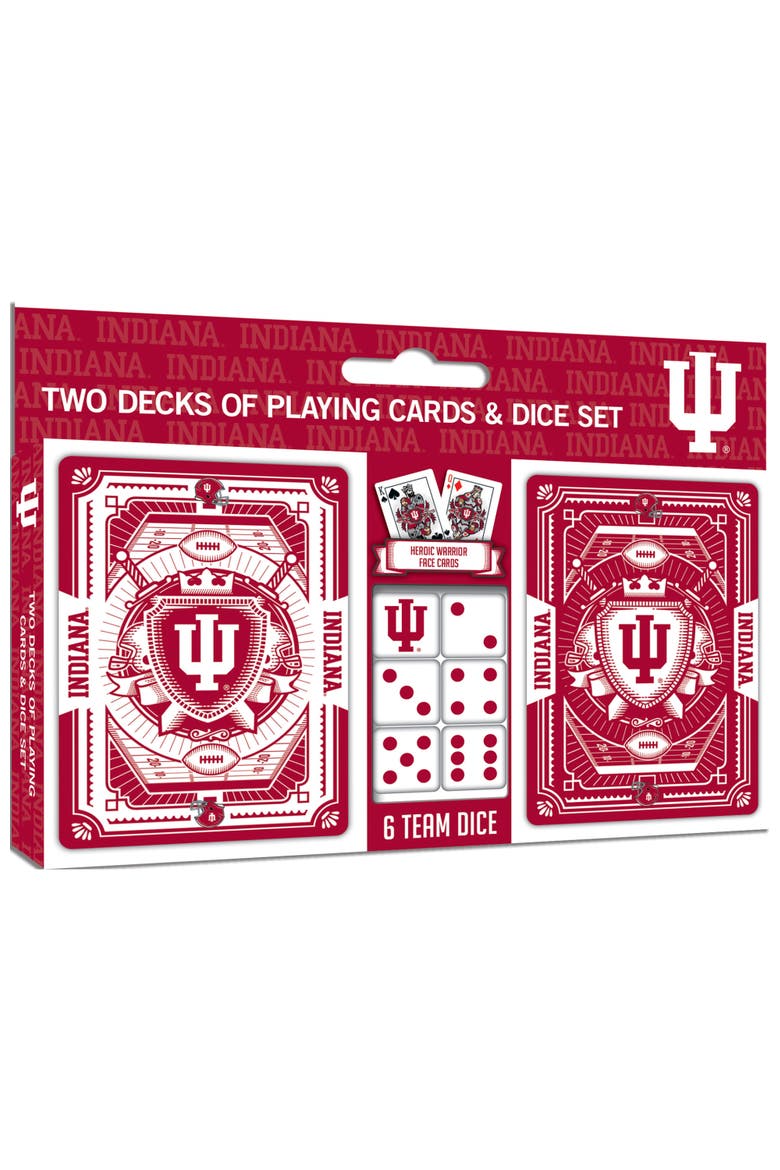 Indiana Hoosiers Playing Cards & Dice, Main, color, Multicolor