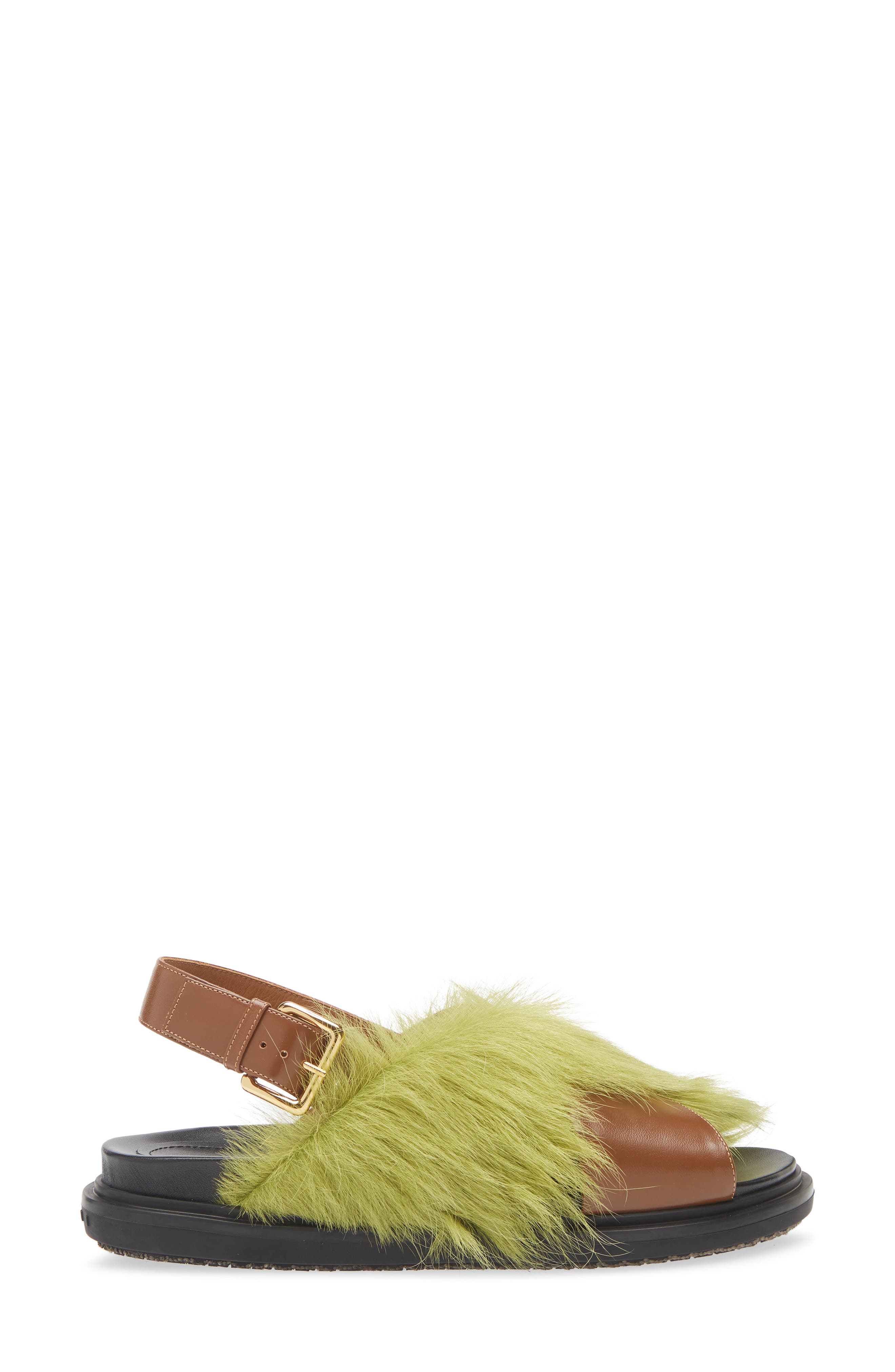 Marni Fussbett Crisscross Slingback Sandal, Alternate, color, Green