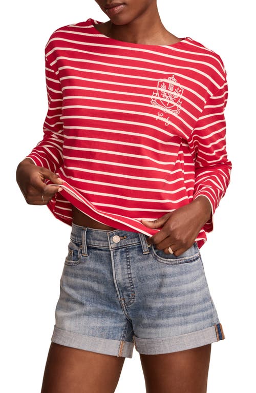 LUCKY BRAND LUCKY BRAND SAILOR STRIPE LONG SLEEVE T-SHIRT