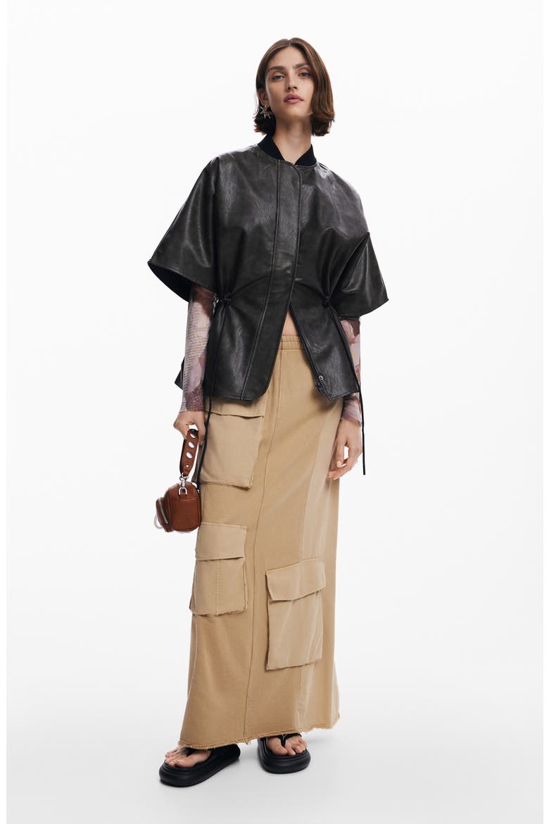 Fal Preston Cargo Maxi Skirt, Alternate, color, BROWN
