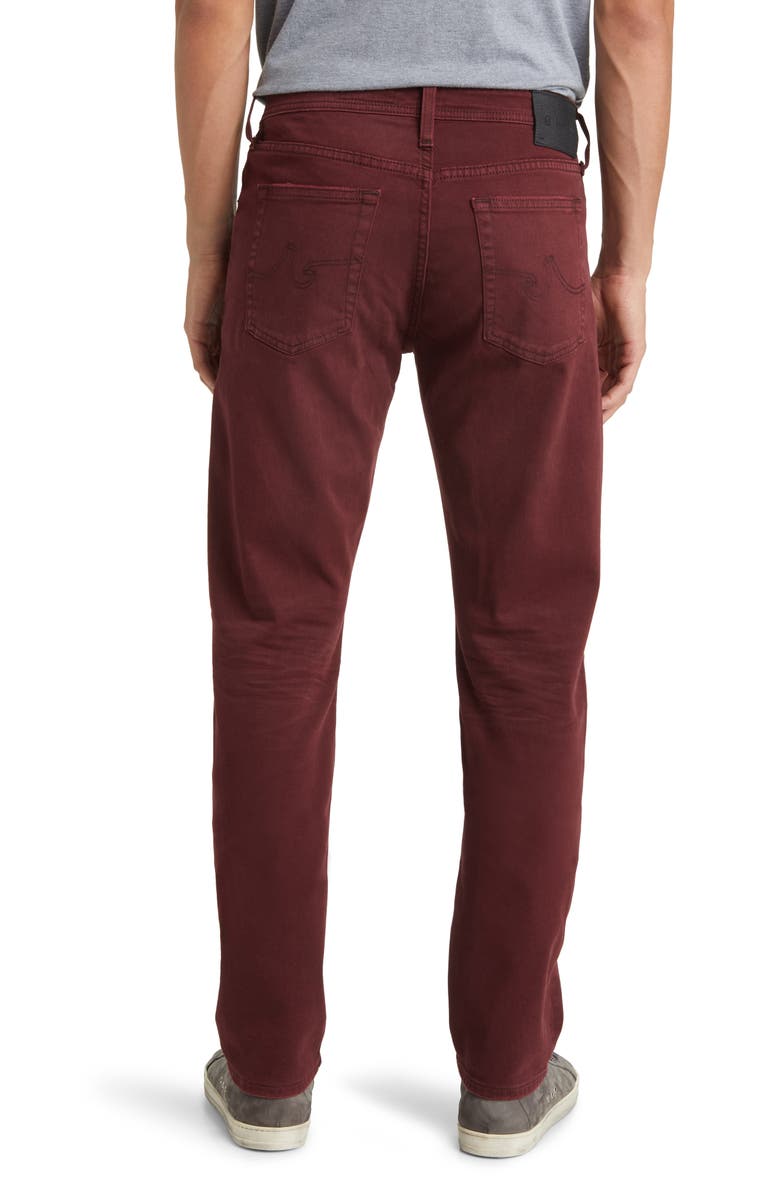 AG Everett Slim Straight Leg Jeans, Alternate, color, 7 Years Sulfur Dark Plum
