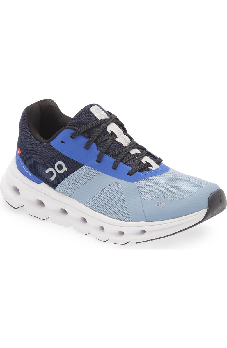 On Cloudrunner Running Shoe, Main, color, Chambray/Midnight