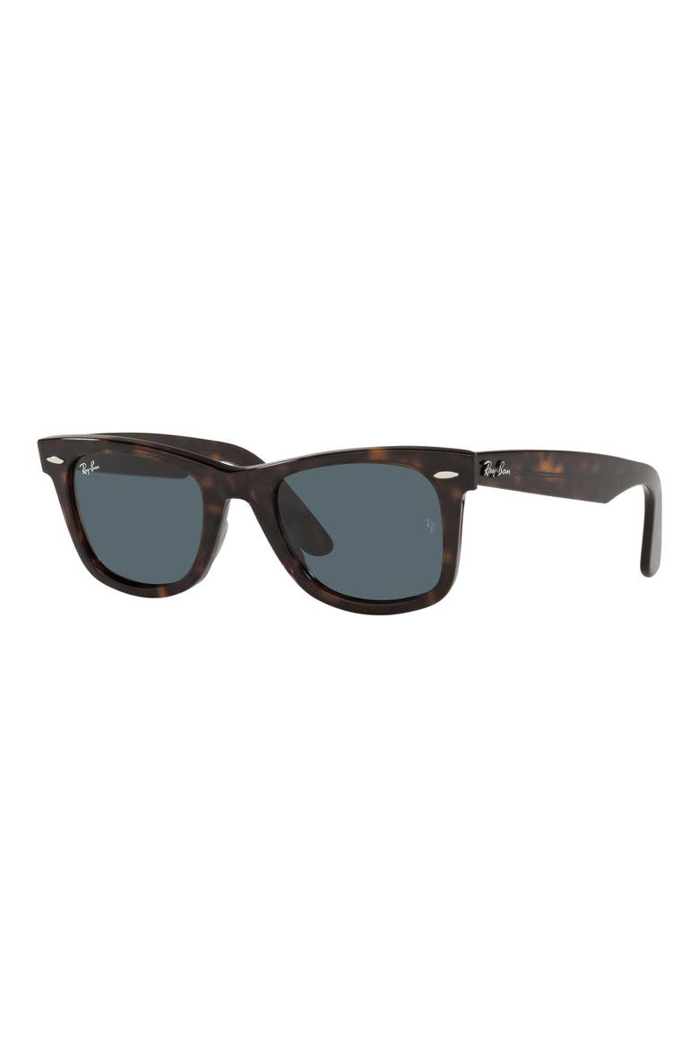 50mm Wayfarer Sunglasses, Alternate, color, HAVANA/ BLUE