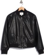 JASON WU Basketweave Faux Leather Jacket