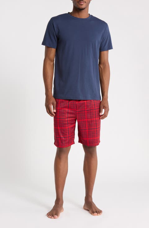 Crewneck Tee and Pajama Shorts Set