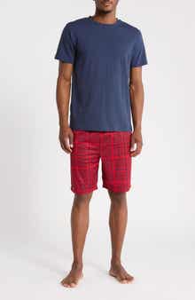 Crewneck Tee and Pajama Shorts Set