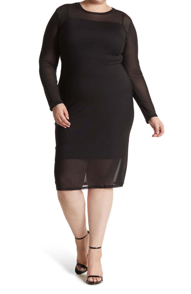 AFRM The Loaf Mesh Dress, Main, color, 