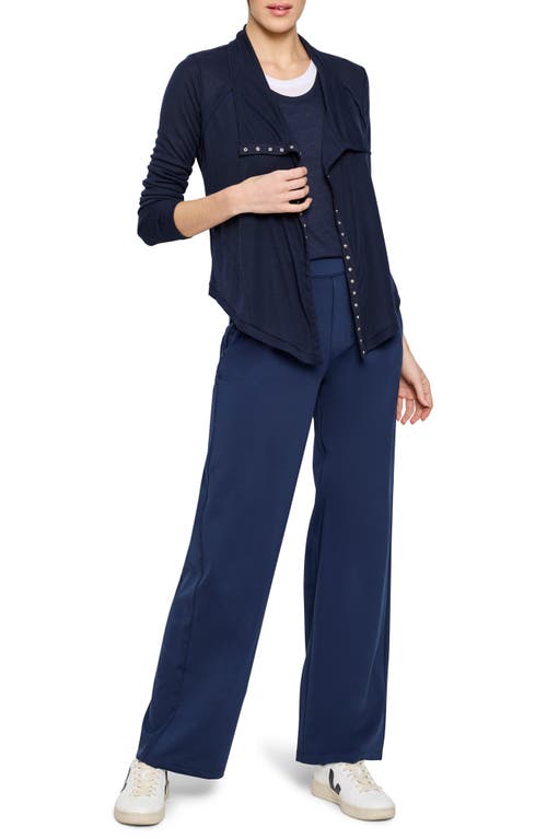 Nz Active By Nic+zoe Gauzy Snap Front Cardigan In Purple