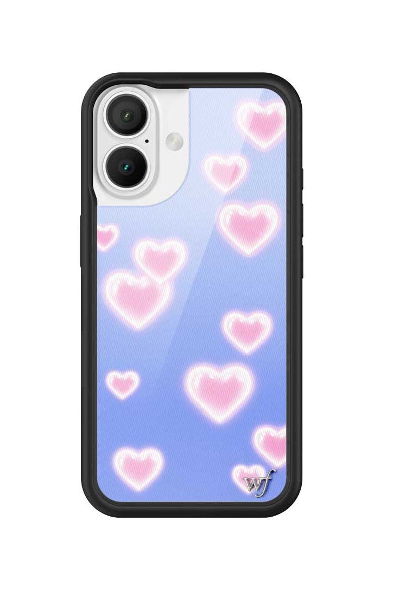 Dreamy Hearts iPhone Case, Alternate, color, Blue