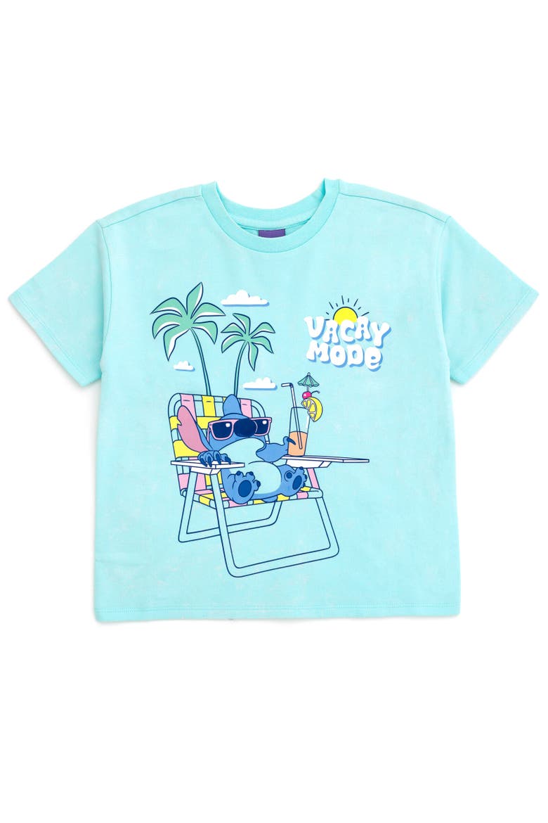 Minnie Mouse 2-Piece T-Shirt and Shorts Set, Alternate, color, Lilo & Stitch Blue