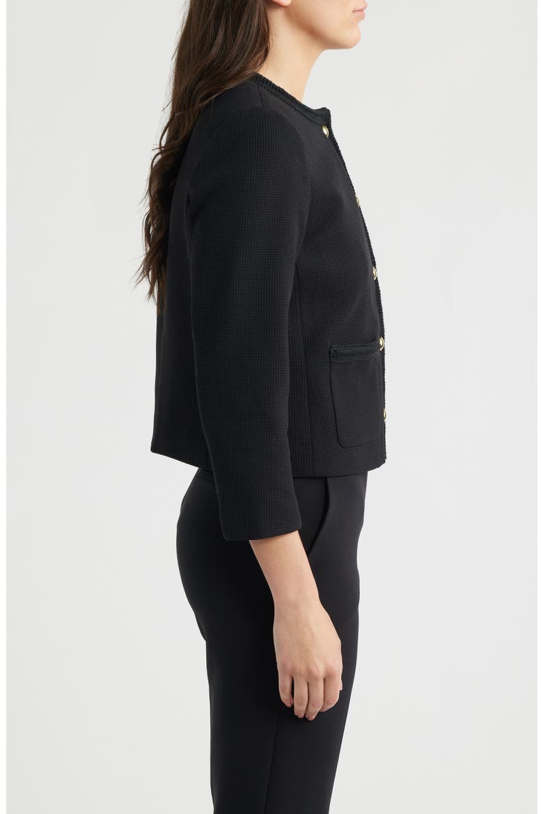 Knit Jacket, Alternate, color, ANNE BLACK
