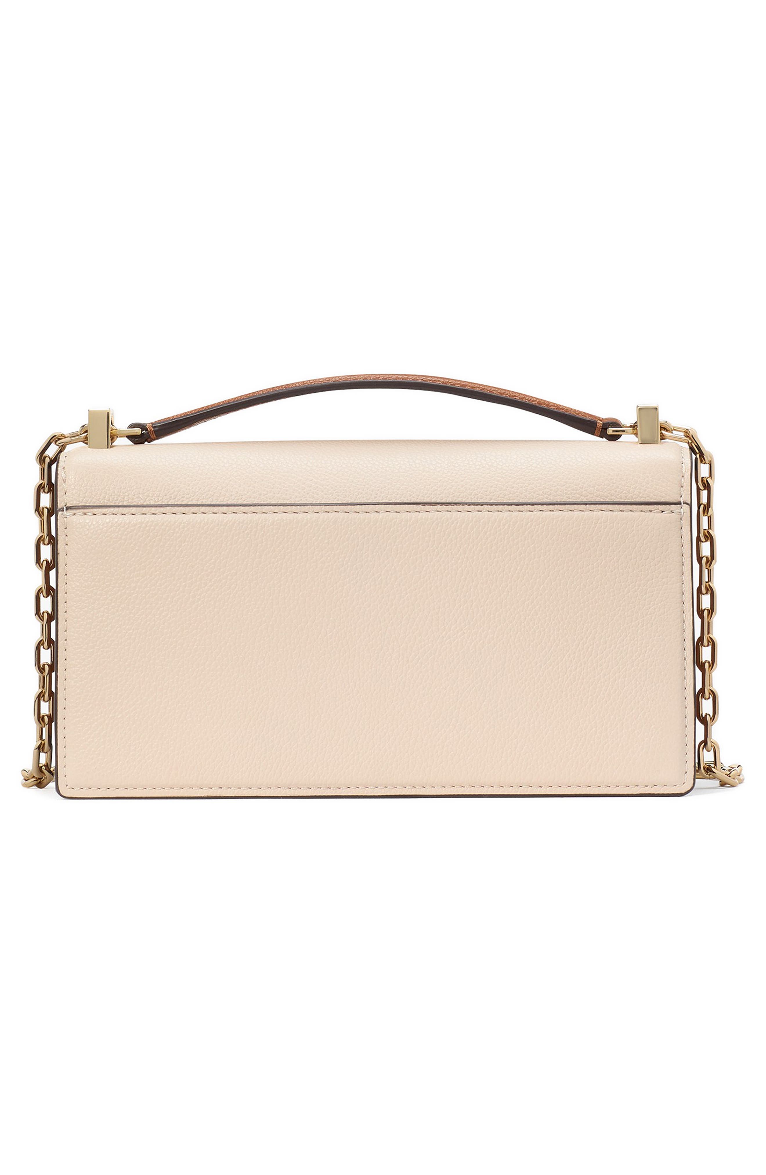 deco pebble leather convertible crossbody bag, Alternate, color, MILK GLASS MULTI