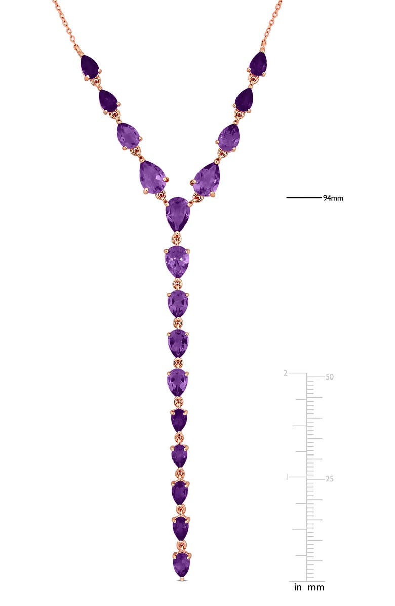 DELMAR Teardrop Y Necklace, Alternate, color, Purple