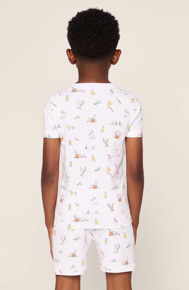 Petite Plume Kids' Easter Fitted Two-Piece Pima Cotton Pajamas, Alternate, color, White