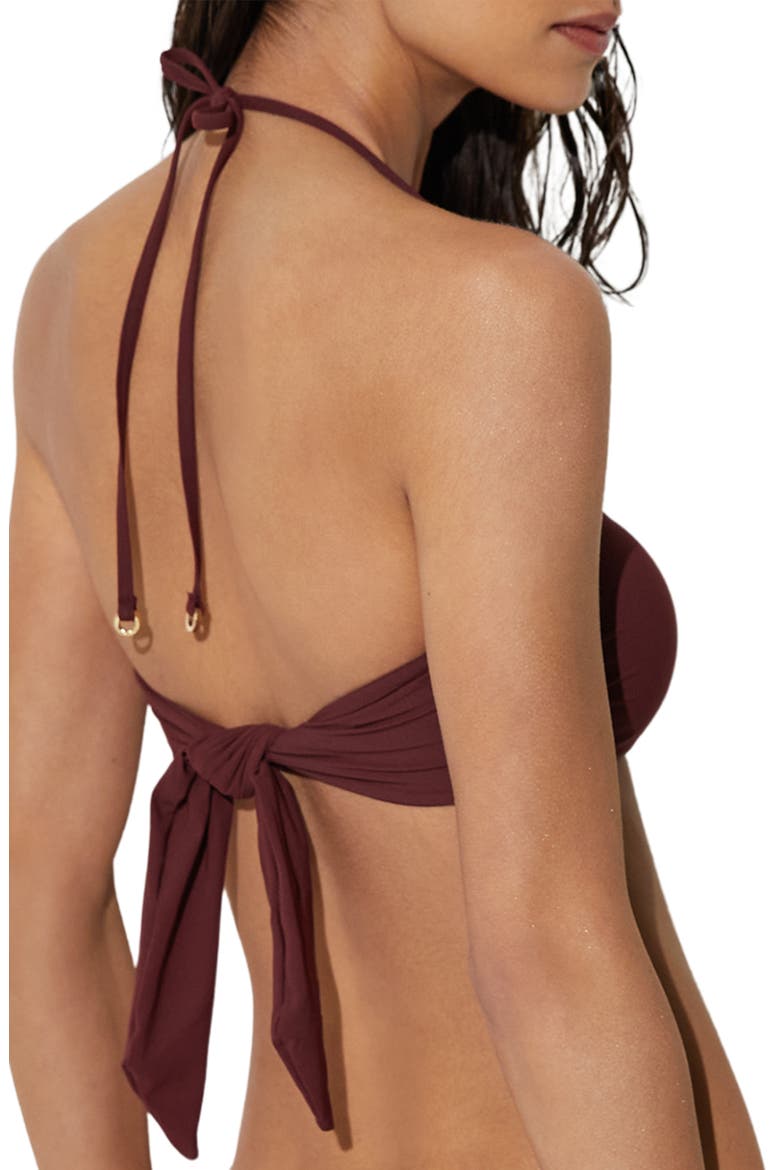 Johannah Bikini Top, Alternate, color, RHUBARB RED