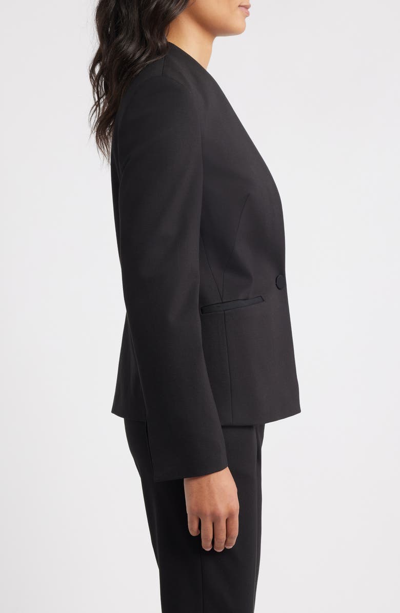 BOSS Jemma One-Button Blazer, Alternate, color, Black