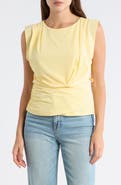 DKNY Sleeveless Gathered Top