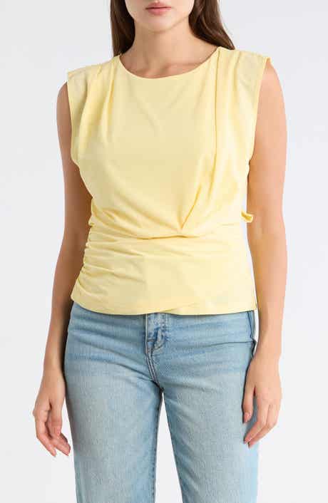 Sleeveless Gathered Top