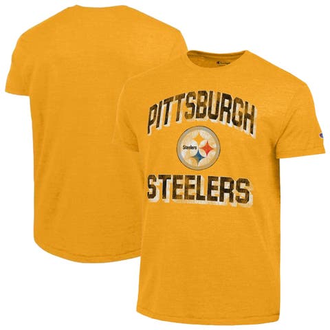 Men's Champion Heather Gold Pittsburgh Steelers Ultimate Tri-Blend T-Shirt