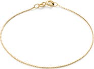 Ana Luisa Solid Yellow Gold - Silk Chain Bracelet