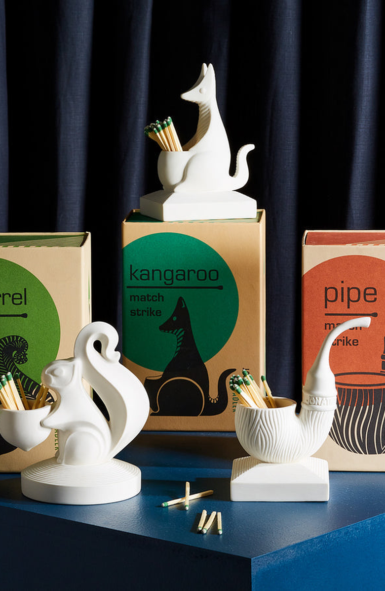 Jonathan Adler Squirrel Match Strike, Alternate, color, 