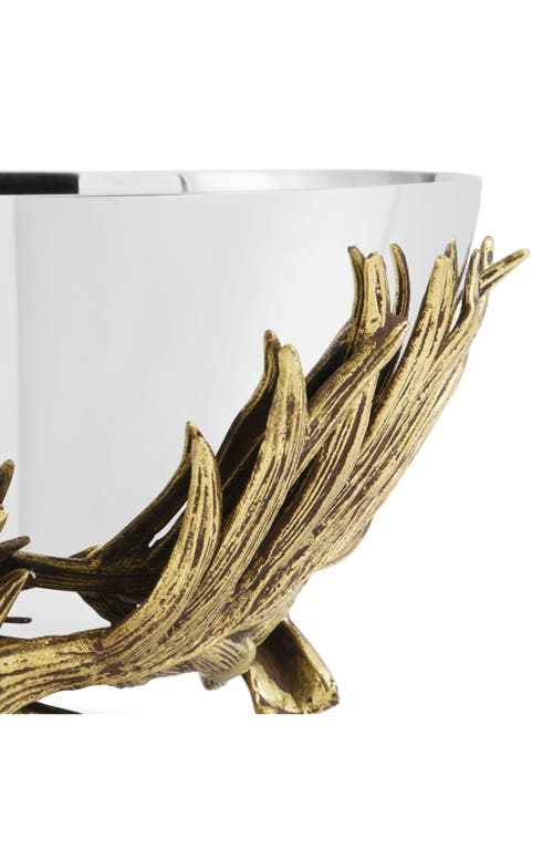 Michael Aram Palm Nut Dish In Silver