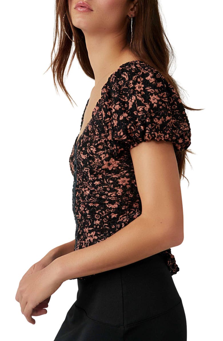 Free People Oh Baby Floral Print Top, Alternate, color,
