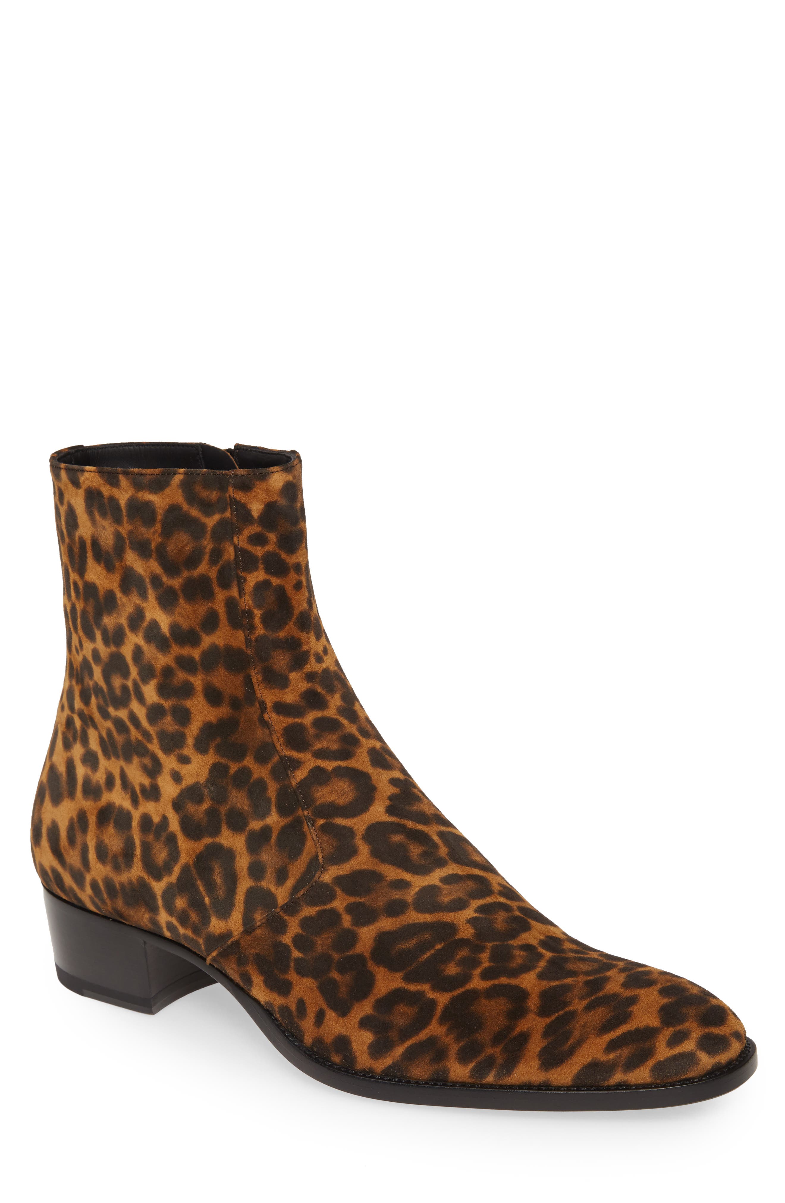Saint Laurent Wyatt Zip Boot, Main, color, 
