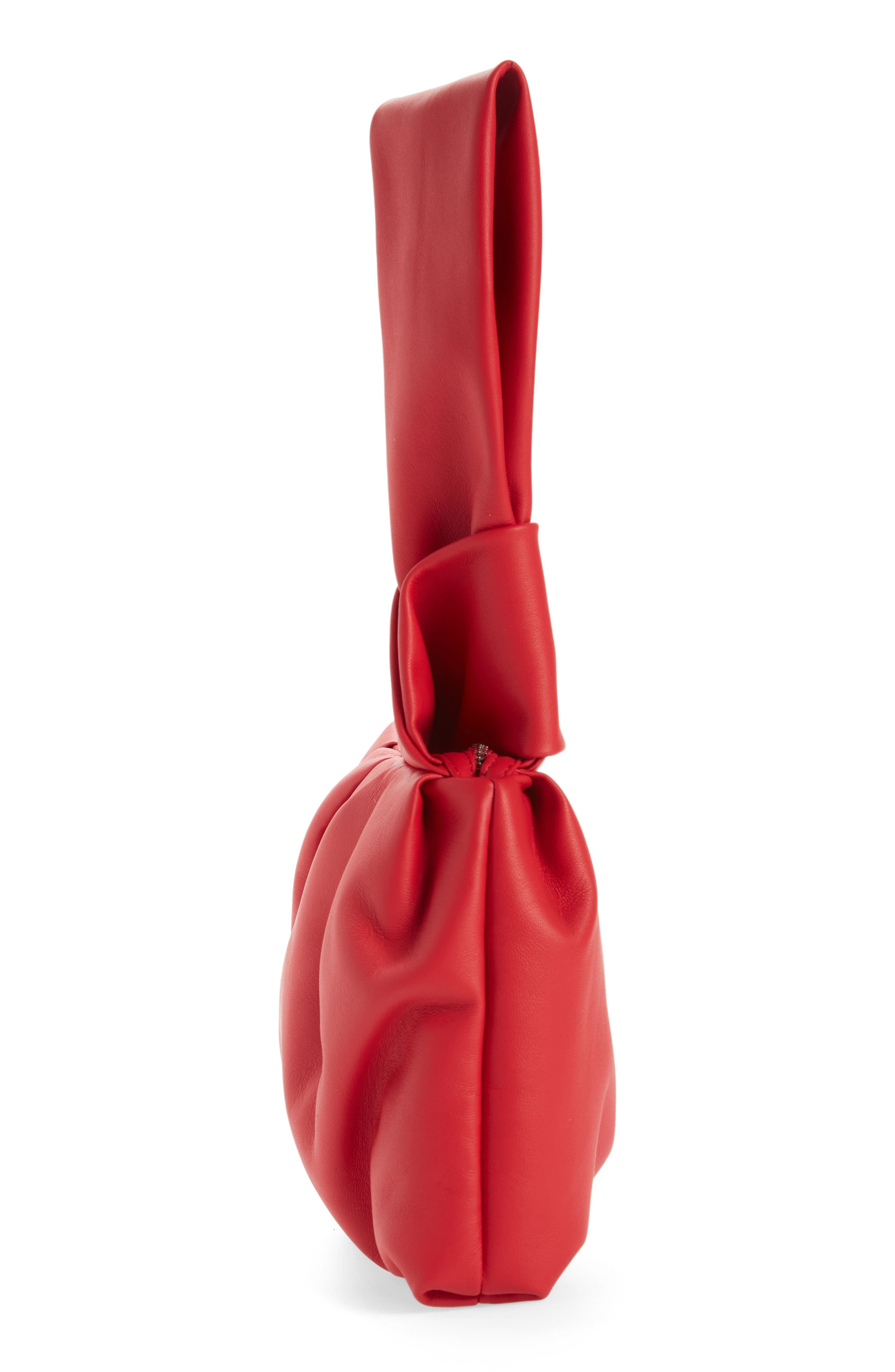 Ambush Nejiri Pleated Leather Wristlet, Alternate, color, 