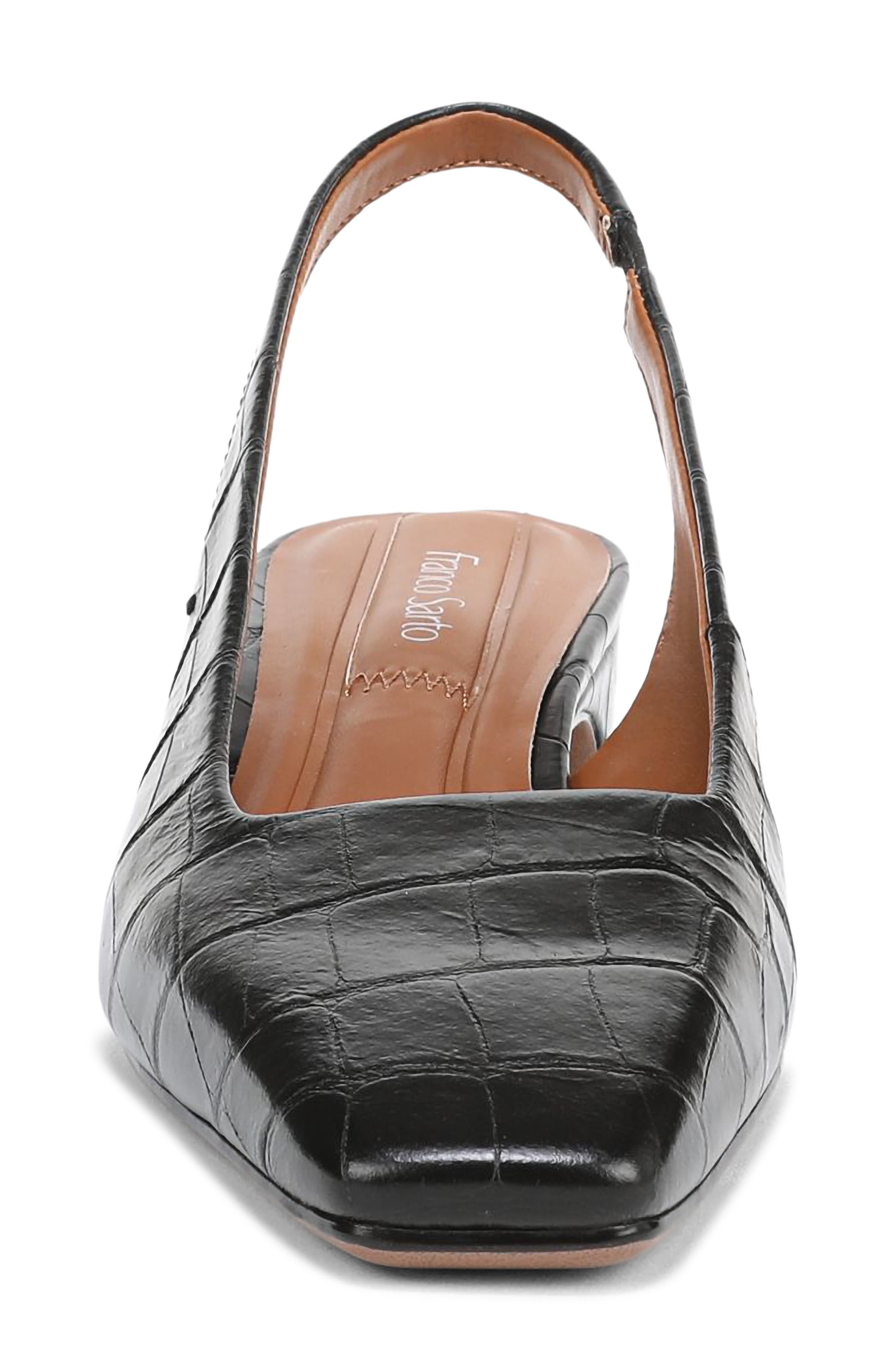 Franco Sarto Lyanna Slingback Pump, Alternate, color, Black/ Black