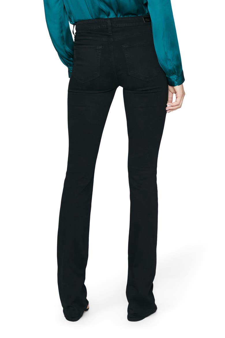 Manhattan Transcend Button Fly Flare Jeans, Alternate, color, BLACK SHADOW