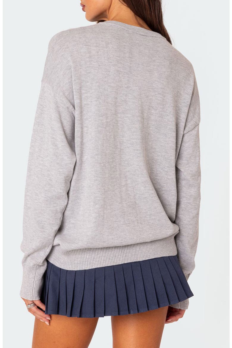 You Time Oversize Sweater, Alternate, color, GRAY-MELANGE