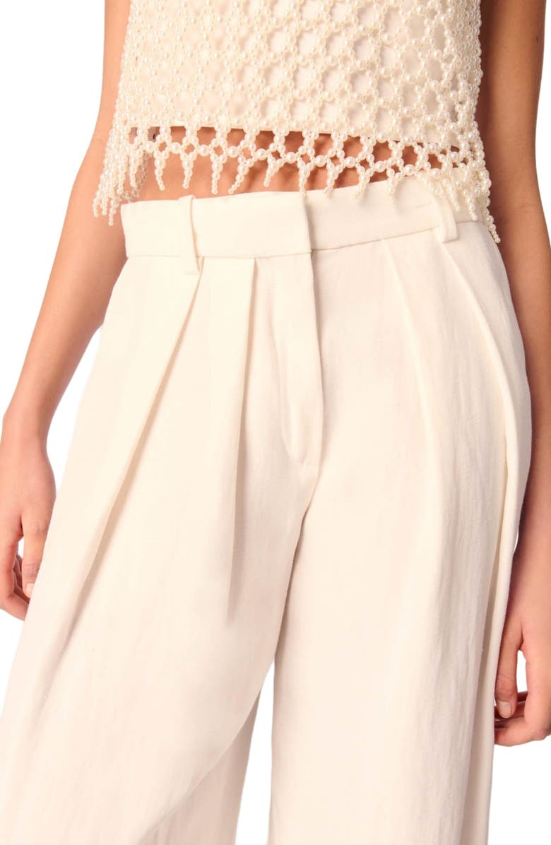 maje Wide-leg suit trousers, Alternate, color, 