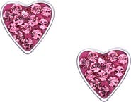 Lily Nily Kids' Crystal Heart Stud Earrings