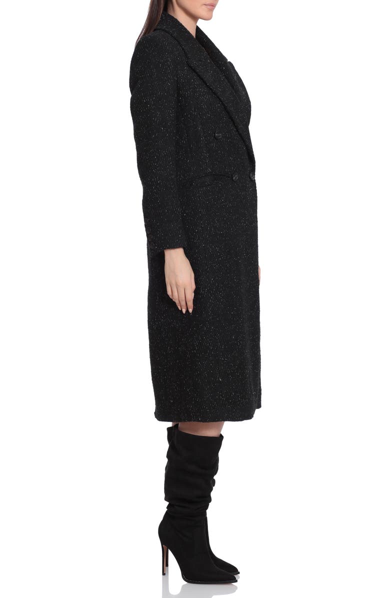 Avec Les Filles Double Breasted Metallic Thread Coat, Alternate, color, 