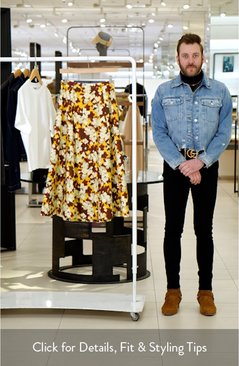 Vianne Floral Cotton Skirt, sales video thumbnail