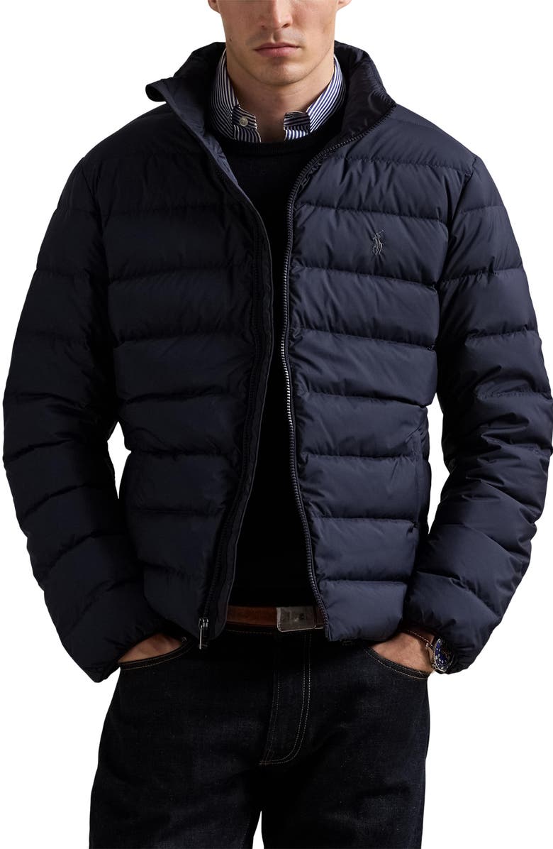 Polo Ralph Lauren The Colden Packable Down Jacket, Main, color, Collection Navy