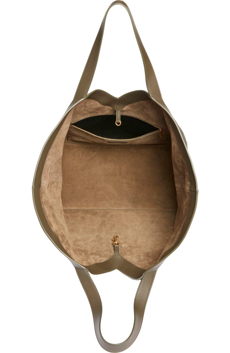 Saint Laurent Y Leather Tote, Alternate, color, Light Musk