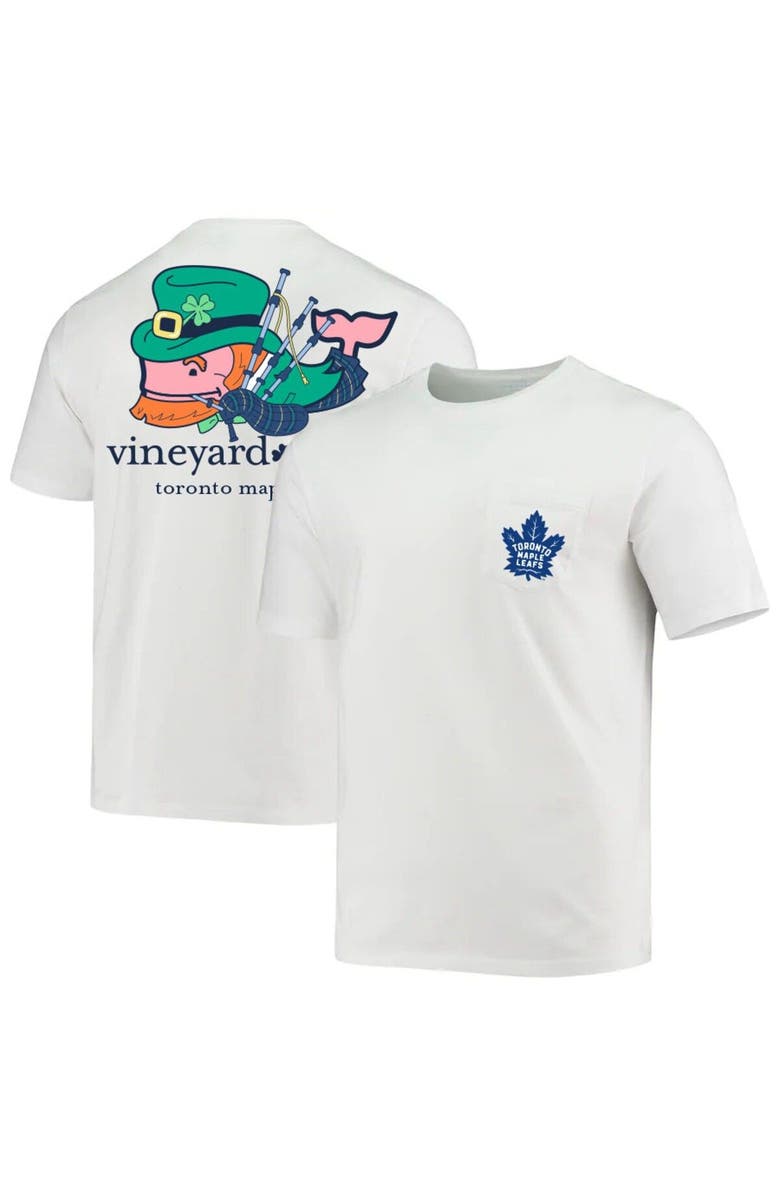 vineyard vines Men's Vineyard Vines White Toronto Maple Leafs St. Patrick's Day T-Shirt, Alternate, color, 